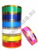 Лента декоративная с золотыми полосками 4см * 50м *