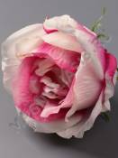 Роза "Кремовая" хлопок 10см (бел крас мол-роз роз б-мал жел)