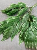 Ветка манго 3 ветки с белыми прожилками эконом 70см.