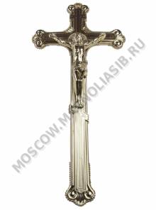 Крест на гроб Корона пластмассовый с золотой метализацией38*3см