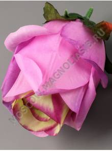 Роза полураскрытая Эверест неткан 5 сл 9,5см (бел крас борд перс сир лайм вишн-роз микс)/К