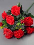 Букет крупных гвоздик с ягодками 9гр 55см (бел кр гол сир мал)