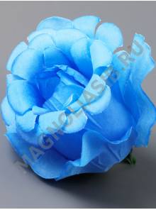 Роза кудрявая неткан 4сл 11см(бел син крас лайм фиол бело-мал микс)