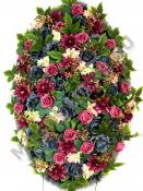 Венок траурная флористика "Ассорти" 110/125см шир 75см