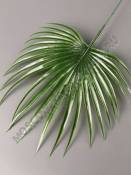 Лист пальмы пластм круглый 20/40см (т-зелен )