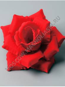 Роза бархат 3сл 13см (красный)/К