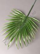 Лист пальмы пластм круглый 15/35см (т-зелен)