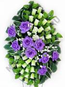 Венок "Олеандр" с бутонами и розами выс. 105/120см шир. 60см