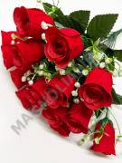 Букет бархатных бутонов роз с добавкой 14гр 48см.