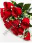 Букет бархатных бутонов роз с добавкой 14гр 48см.