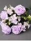Букет роз с гортензией 9гр 43см (мол борд роз перс светло-сир пепел-сир)