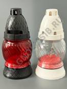 Лампада стеклянная залитая 16 см МИКС