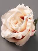 Роза с пеной Чайная хлопок 9см (бел борд крас пудр мол-роз)