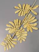 Ветка рябинки с блестящим напылением 25/37см (зол сер)