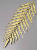 Лист ивы с блест. напылением 28/41см (черный)