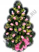 Венок с бутонами  выс.105/120см ш.55см