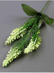 Ветка с тремя посыпанными кукурузками  37см (бел жёл борд сир зел)