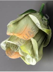 Бутон розы полураскрытый флористический неткан. 4сл 9см (крем фист карам охра малин св-сир)/К