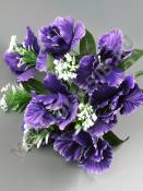 ***Букет ирисов с добавкой 12гр 45см(бел мал сир фиол сир-зел)