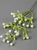 Ветка гипсофиллы пластмассовой 35см белая