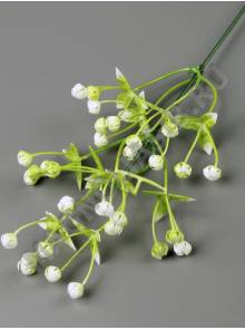 Ветка гипсофиллы пластмассовой 35см белая